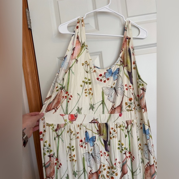 Woodland nature White sleeveless dress - Picture 2 of 7